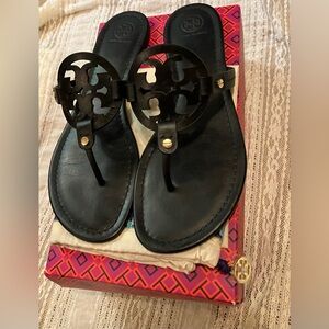 Tory Burch Black Miller Sandals